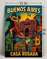 Buenos Aires Casa Rosada Wall Art Print PosterGoat