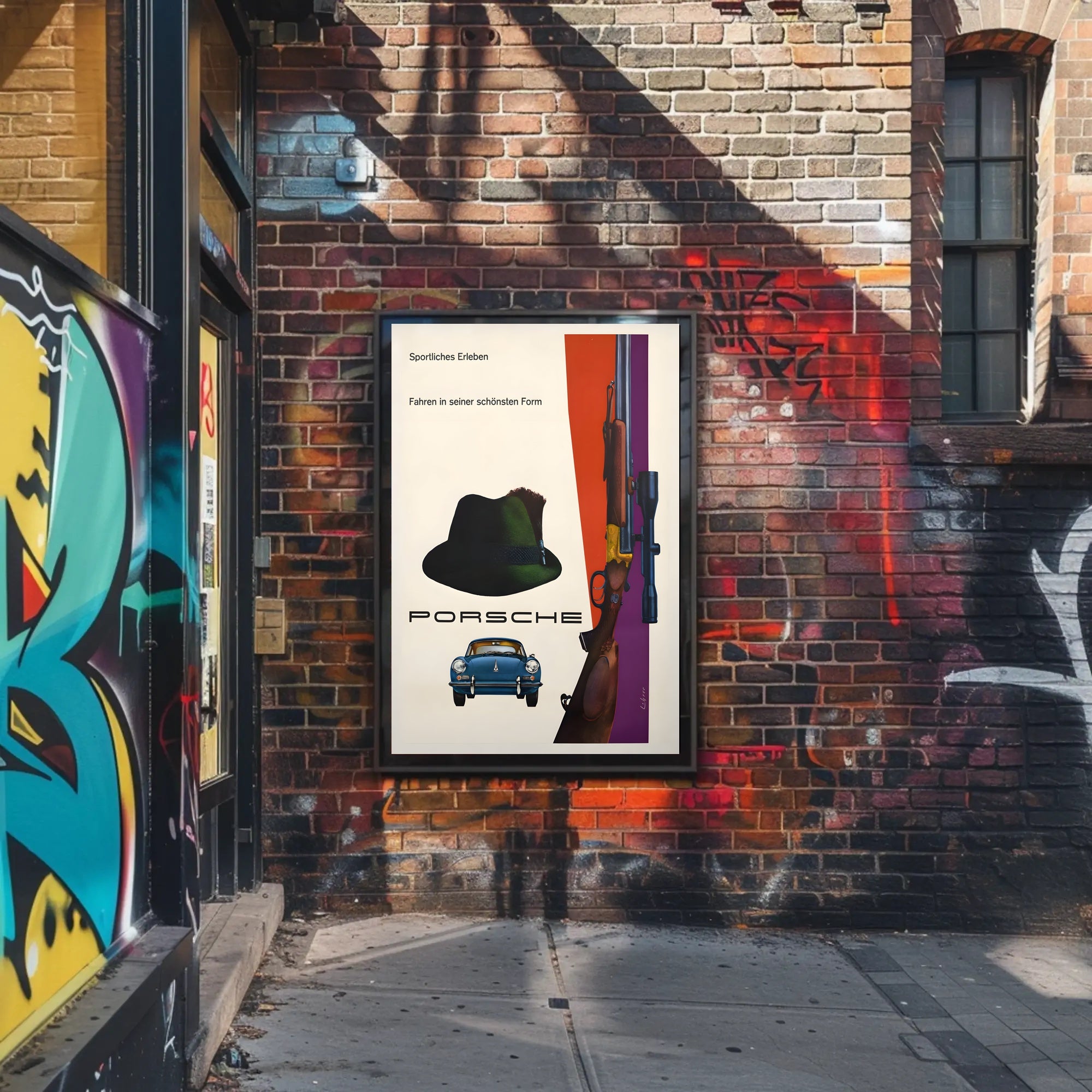 Sportliches Erleben mit Porsche Poster