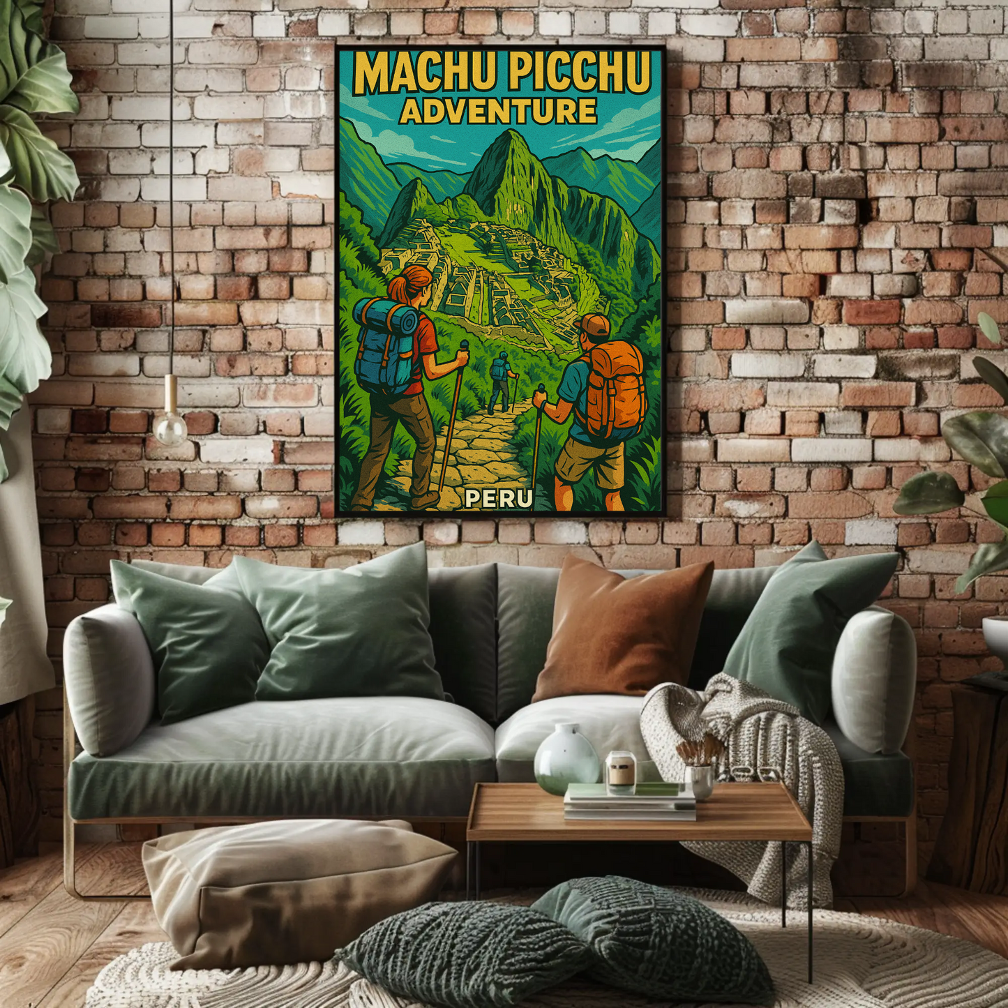 Machu Picchu Peru Hiking Adventure Travel Poster Poster