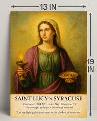 Saint Lucy of Syracuse Poster PosterGoat