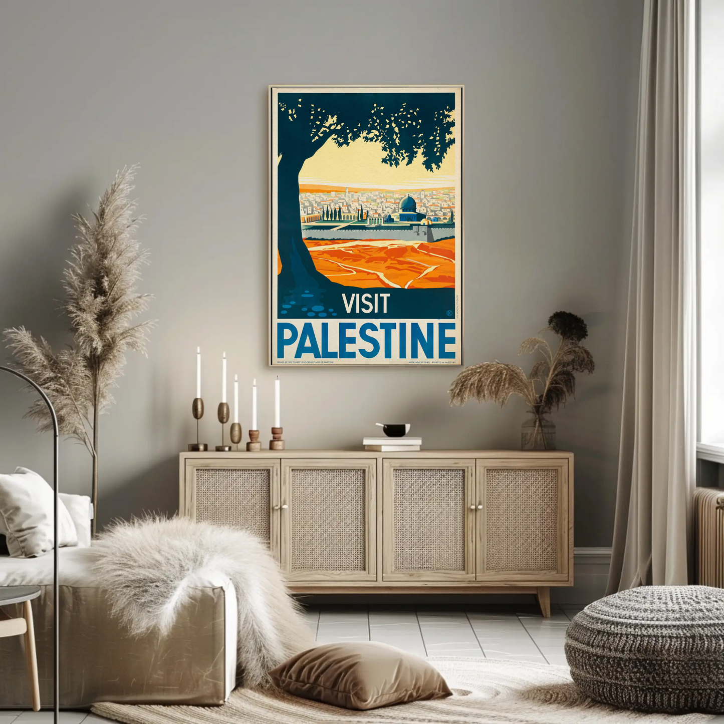 Visit Palestine Travel Poster