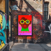 New York City Vibrant Pop Art Poster Abstract Wall Art