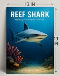 Reef Shark Majestic Predator Poster PosterGoat