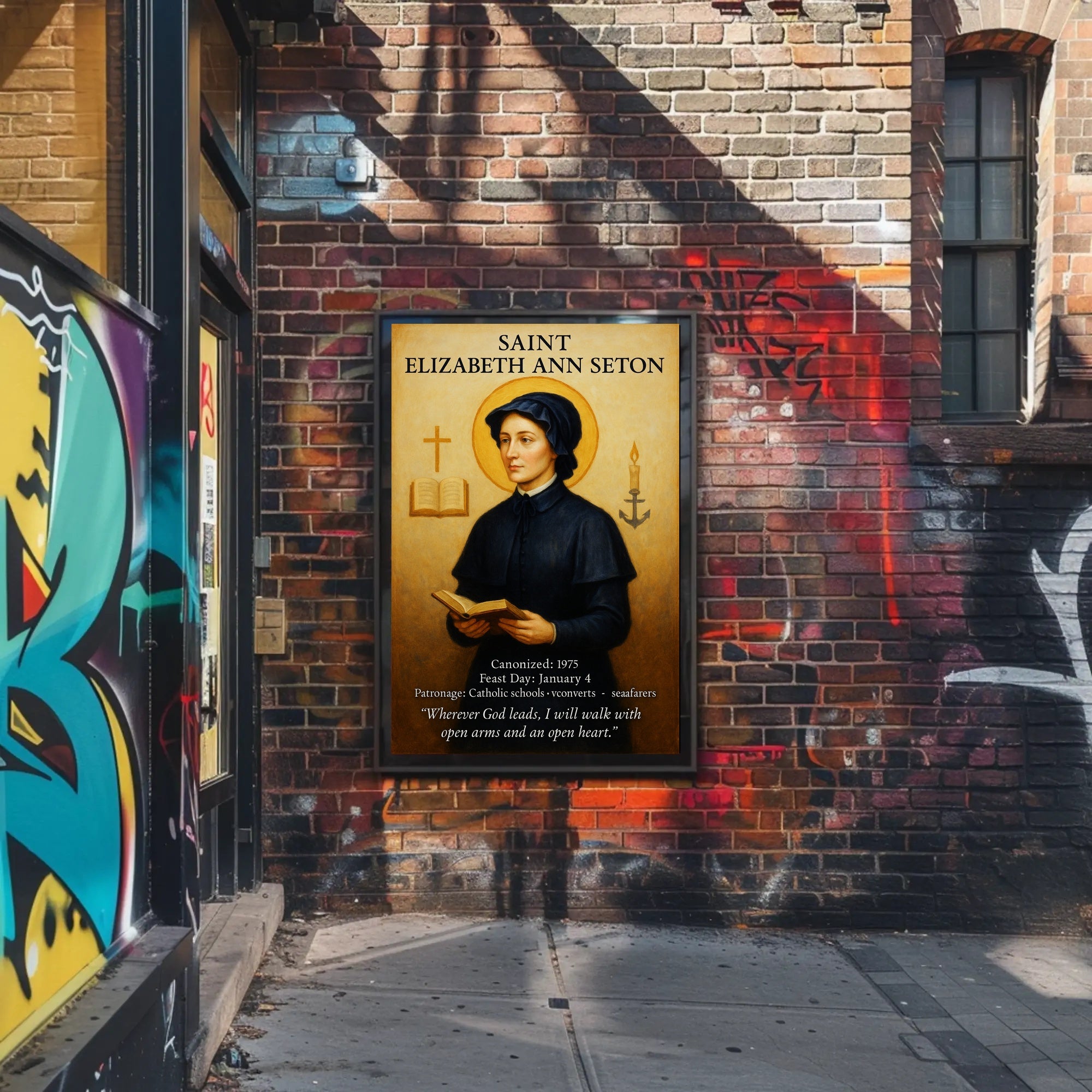 Saint Elizabeth Ann Seton Poster PosterGoat