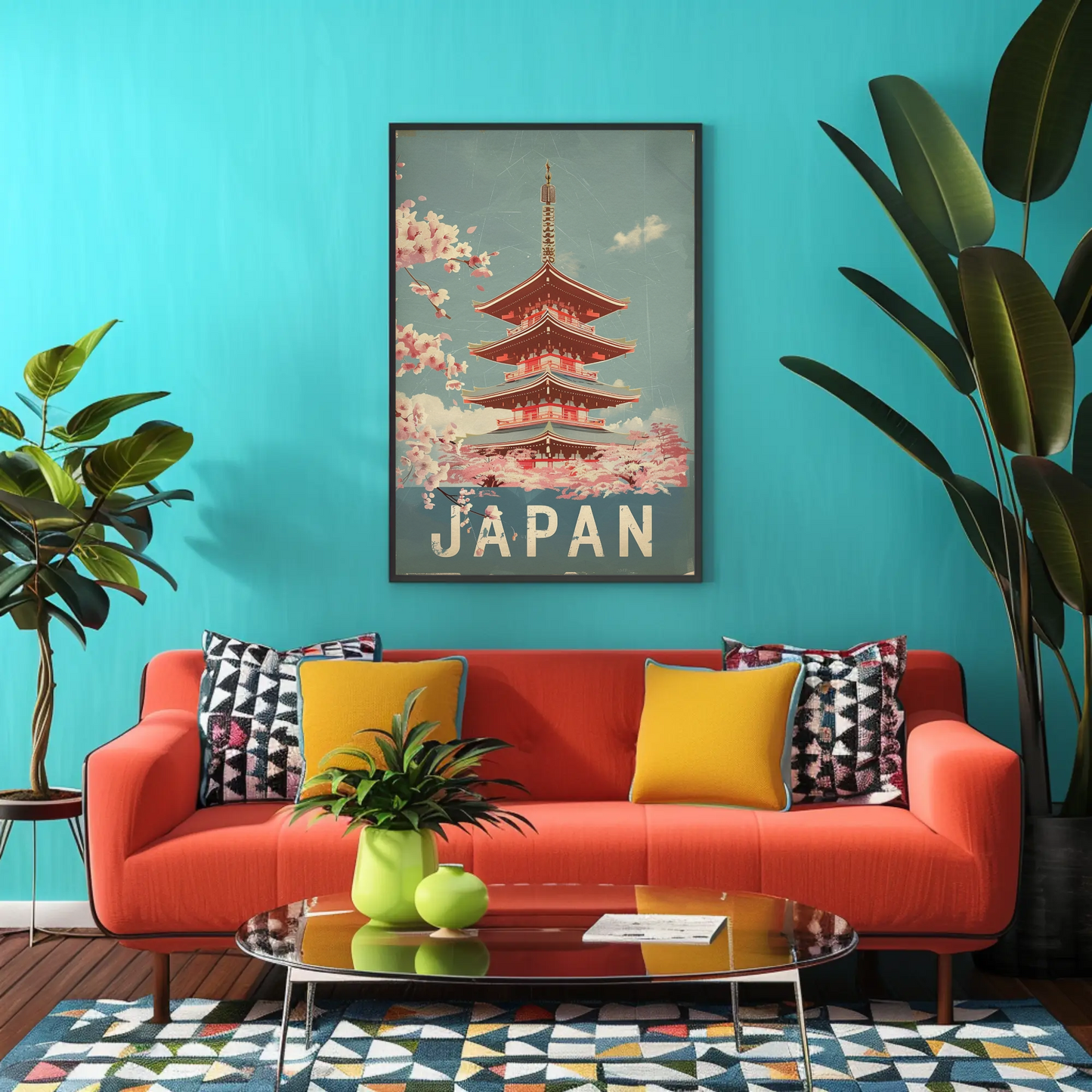 Japan Vintage Travel Poster - Sakura Season