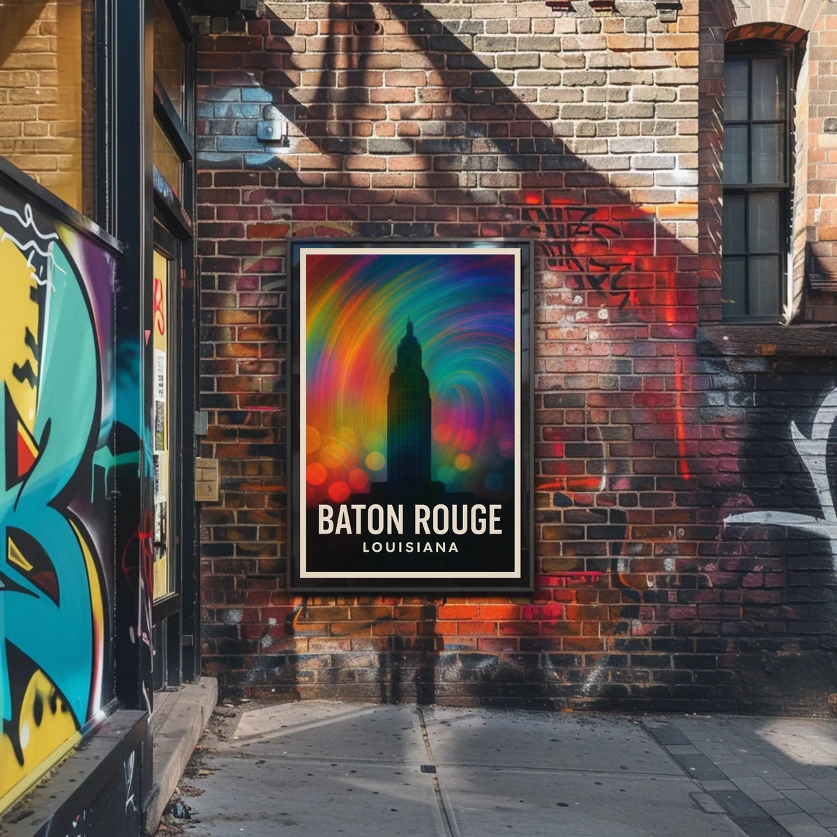 Baton Rouge Vibes Minimalist Decor Lovers Poster