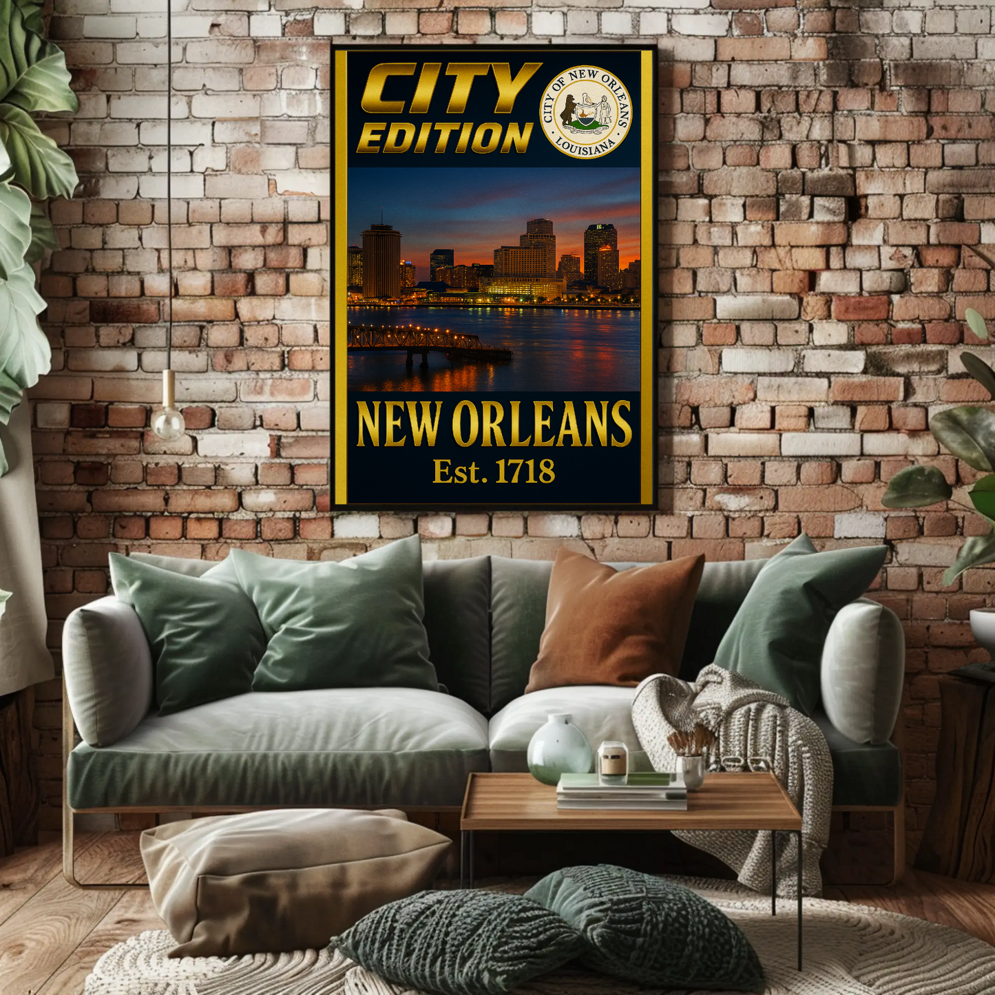 New Orleans City Edition Travel Poster