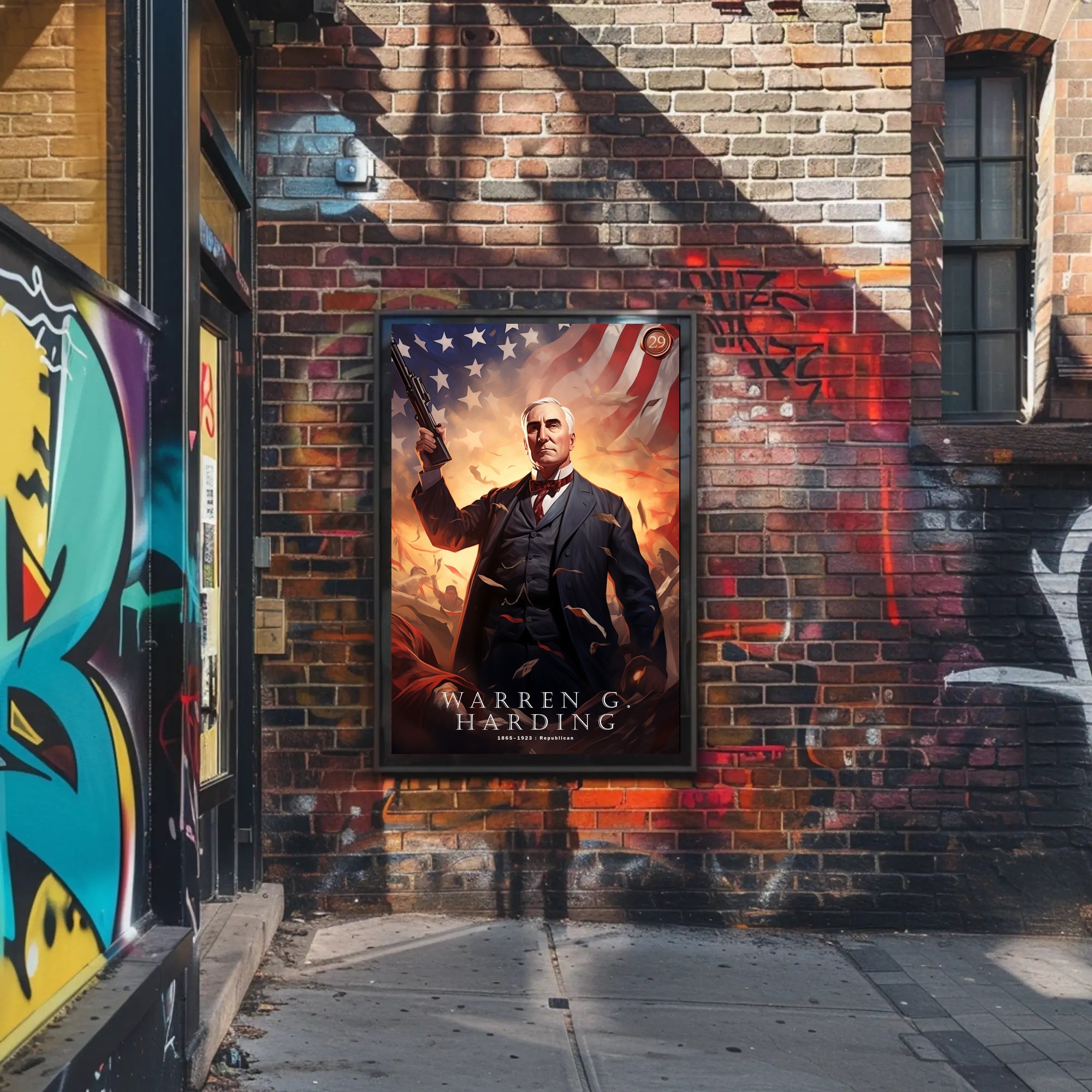 Warren G. Harding Commemorative Poster