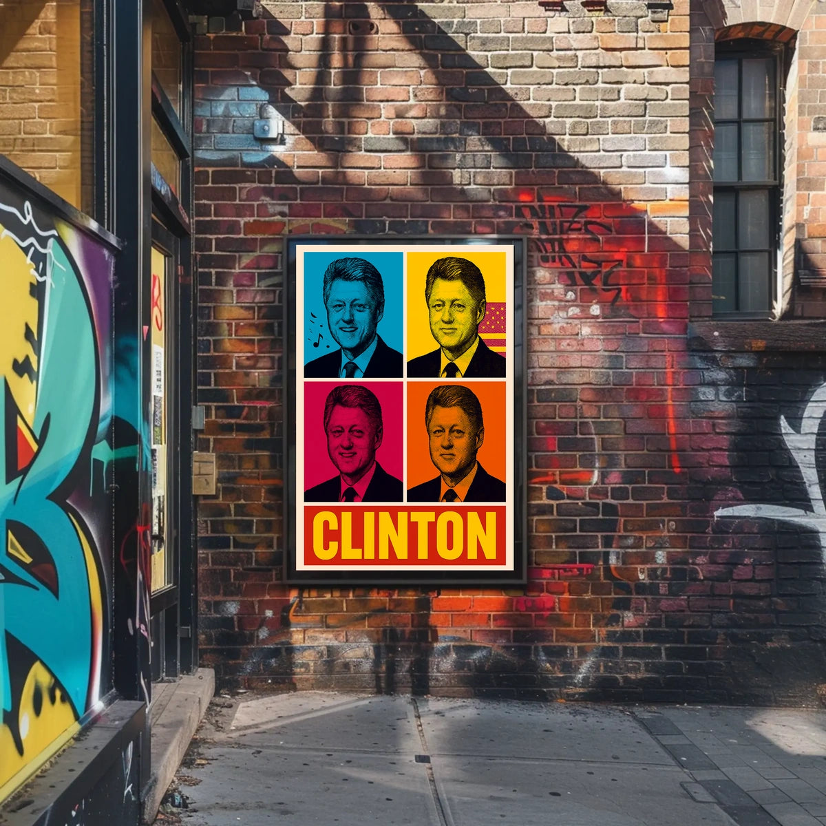 Clinton Pop Art Poster