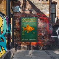 Goldfish Fresh Water Elegance Poster