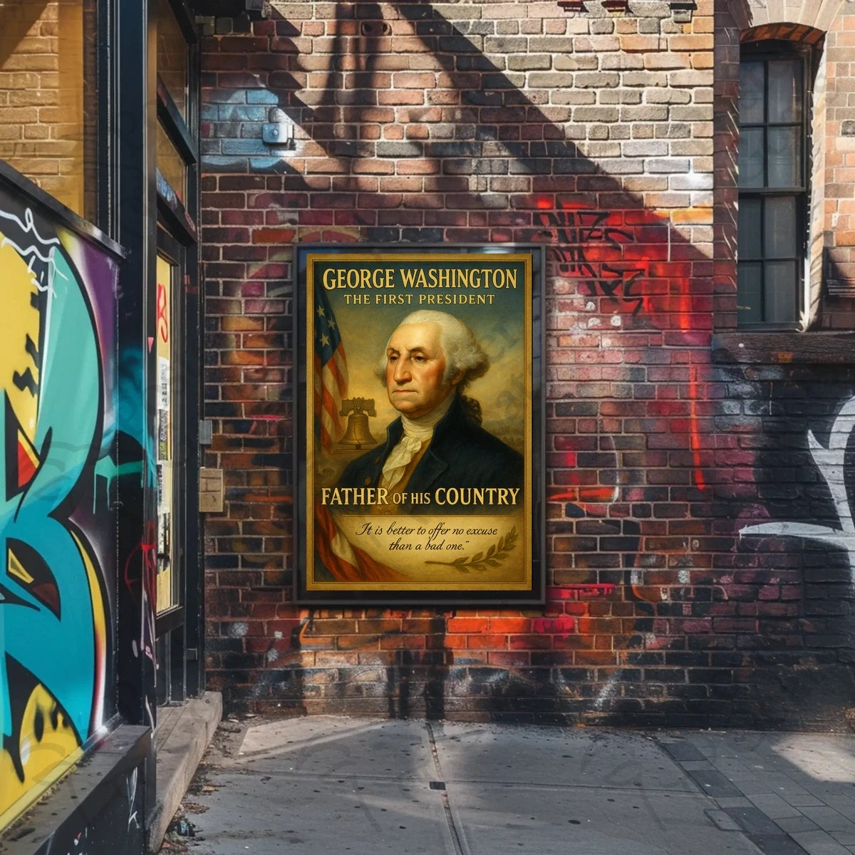 George Washington Patriotic Historical Presidential Poster