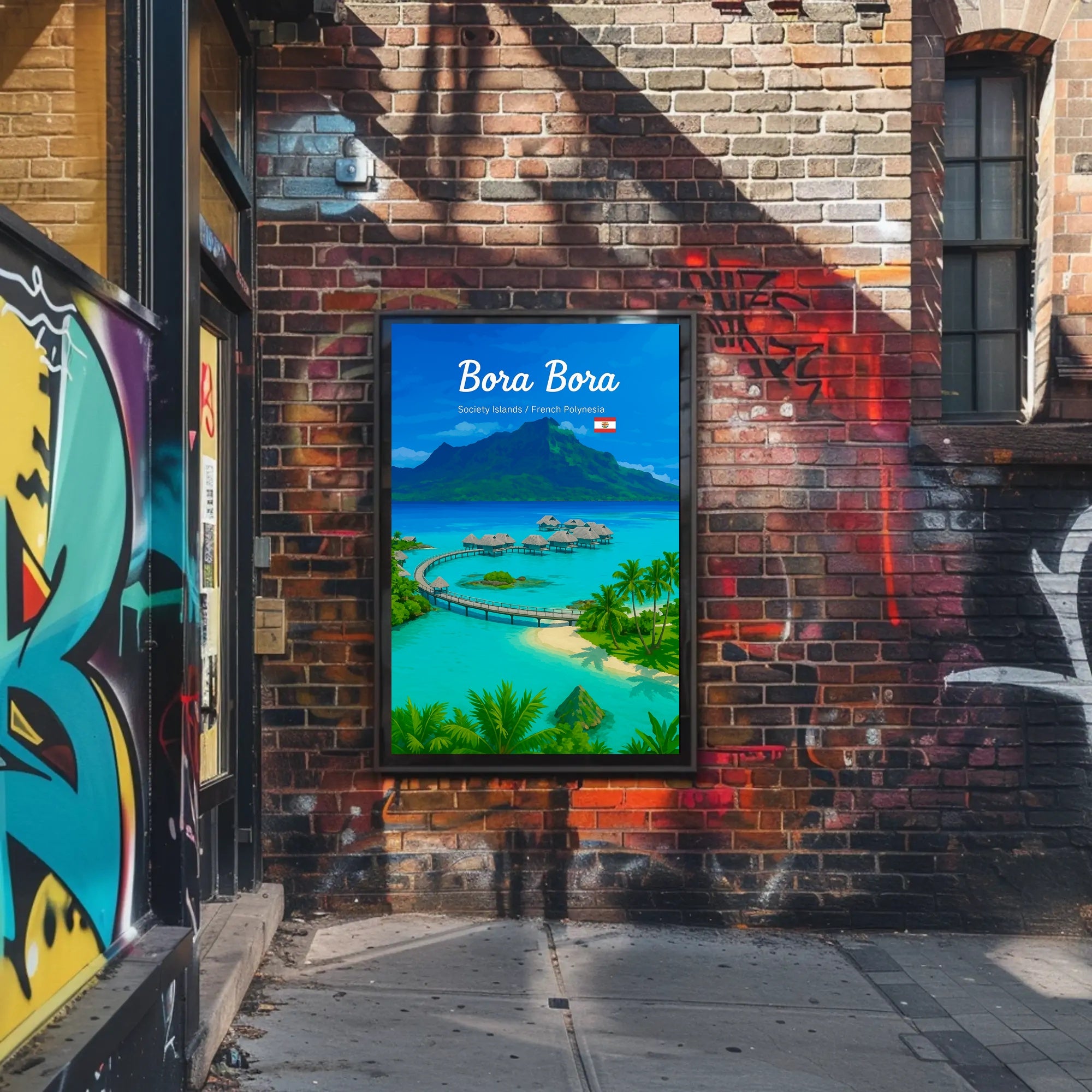 Breathtaking Bora Bora Travel Poster for Island Paradise Lovers PosterGoat