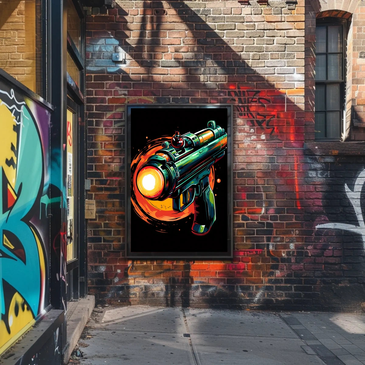 Futuristic Blaster Art Poster