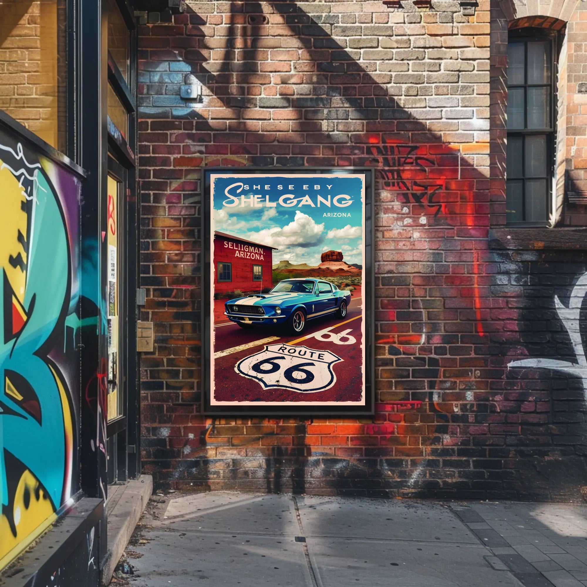 Journey Through Route 66 Poster