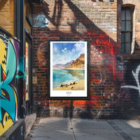 Sinai Serene Landscape Watercolor Travel Poster PosterGoat