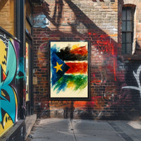 Vibrant Flag Art Poster