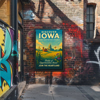 Discover Iowa Where Tradition Meets Progress Poster