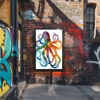 Vibrant Octopus Art Poster