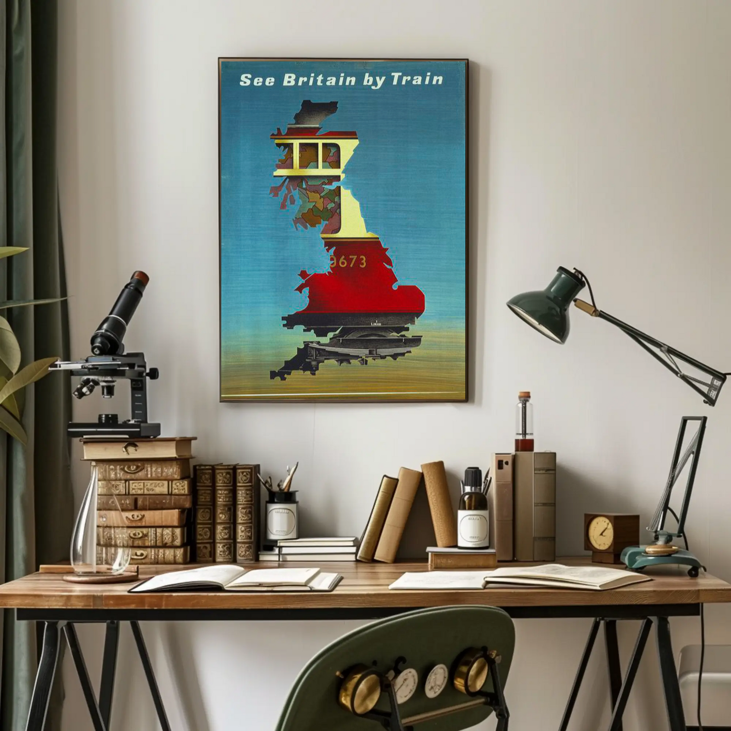 See Britain by Train - Vintage Travel Poster
