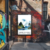 American Samoa Watercolor Wall Art Poster