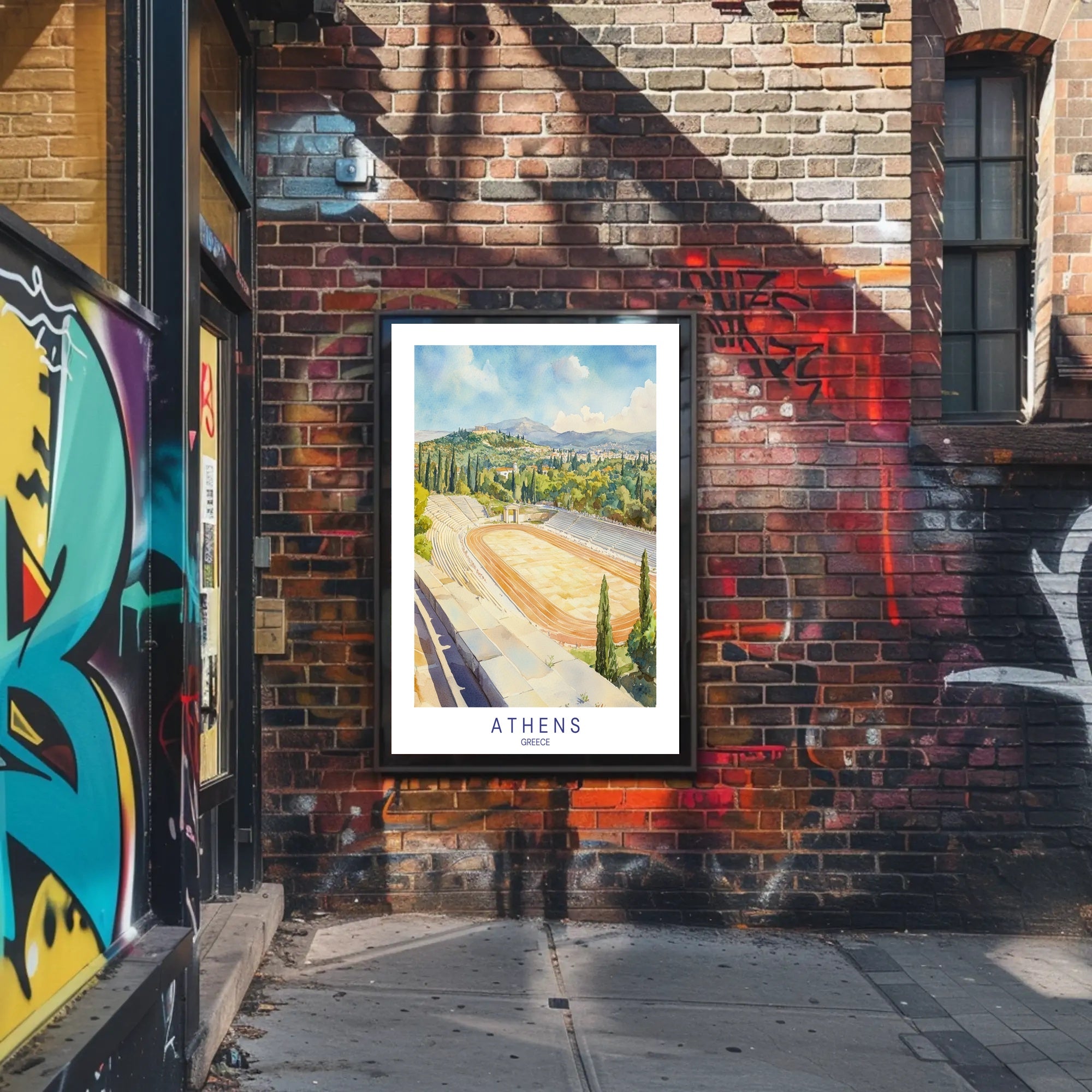 Athens Stadium Panorama Poster PosterGoat