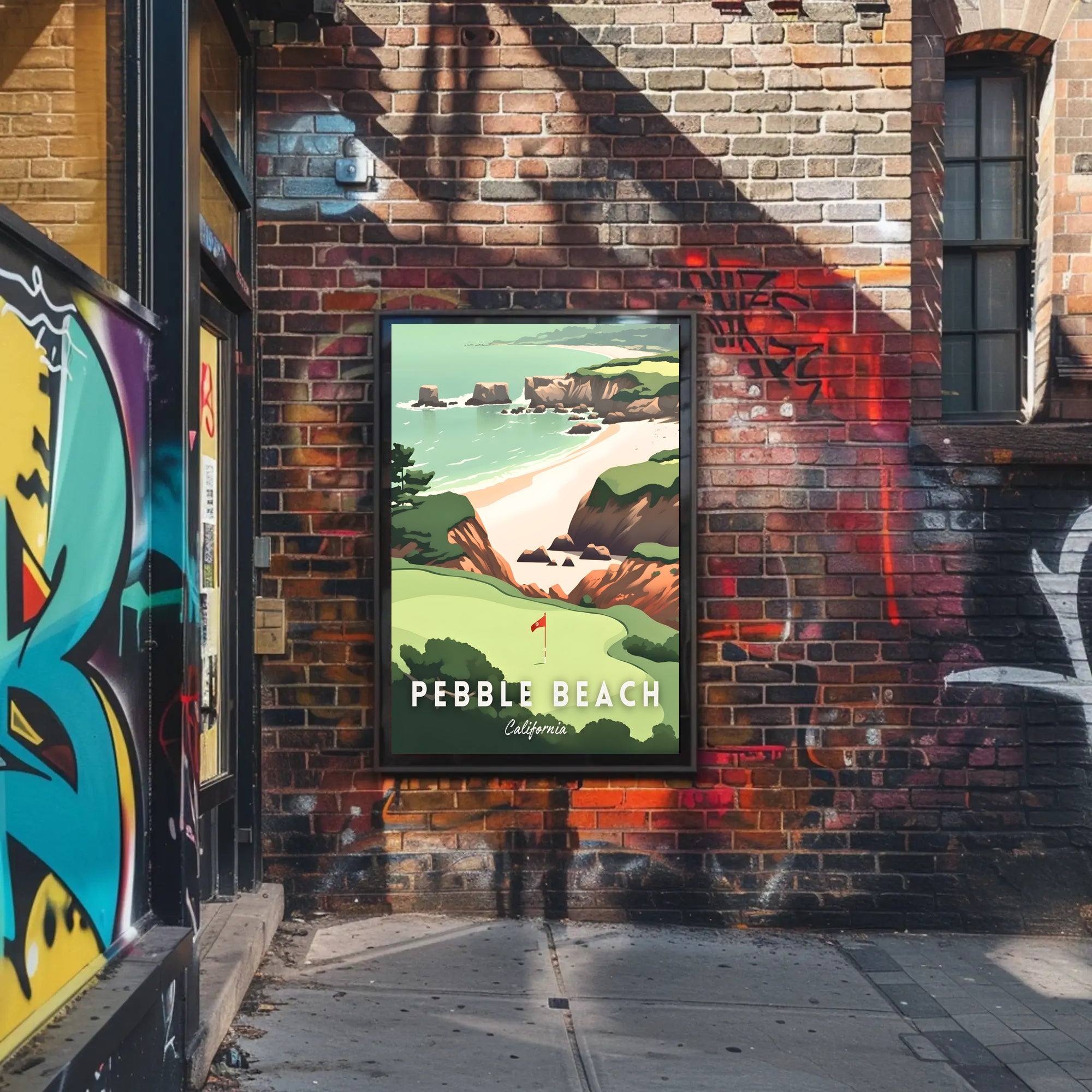 Pebble Beach Scenic Poster