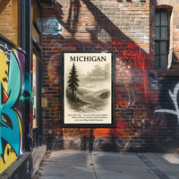 Michigan The Great Lakes State Poster PosterGoat