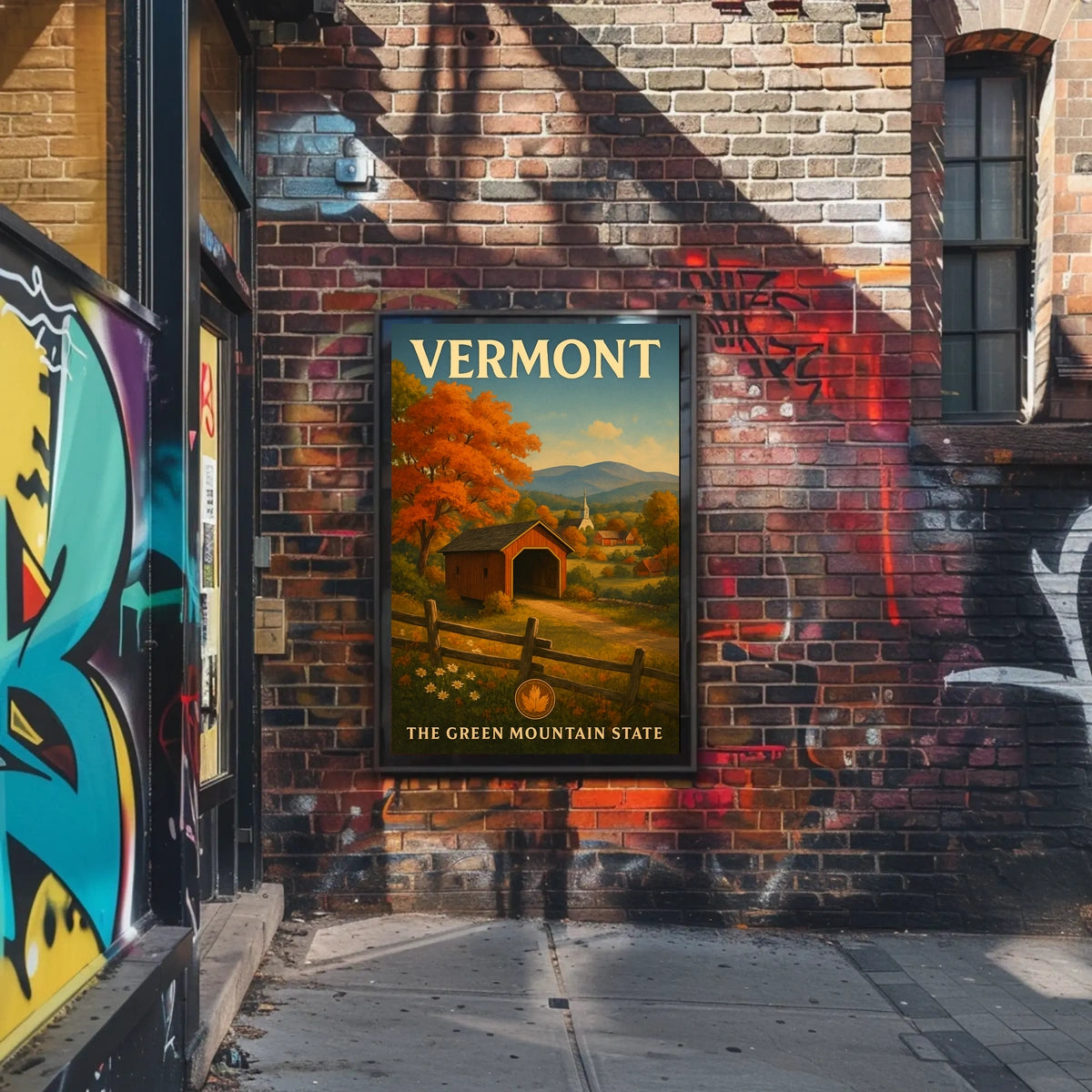 Vermont The Green Mountain State Poster