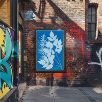 Botanical Cyanotype Poster