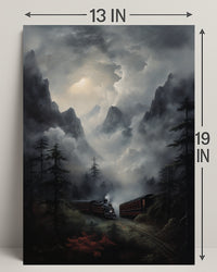 Journey Through The Misty Mountains Poster PosterGoat