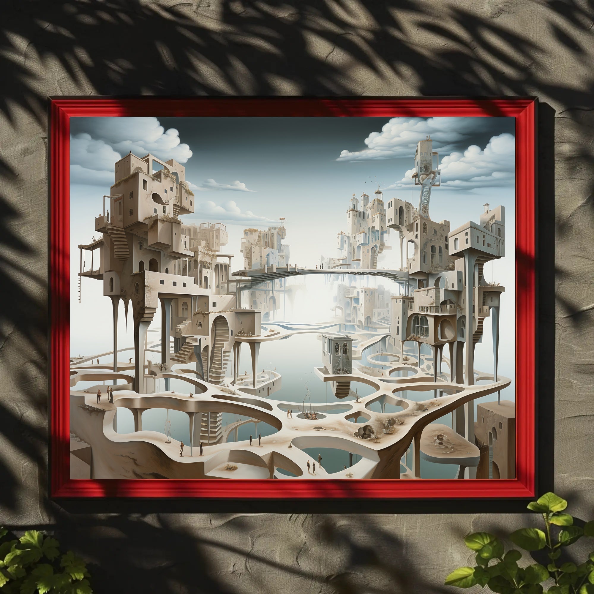 Surreal Architectural Dreamscape Art Poster