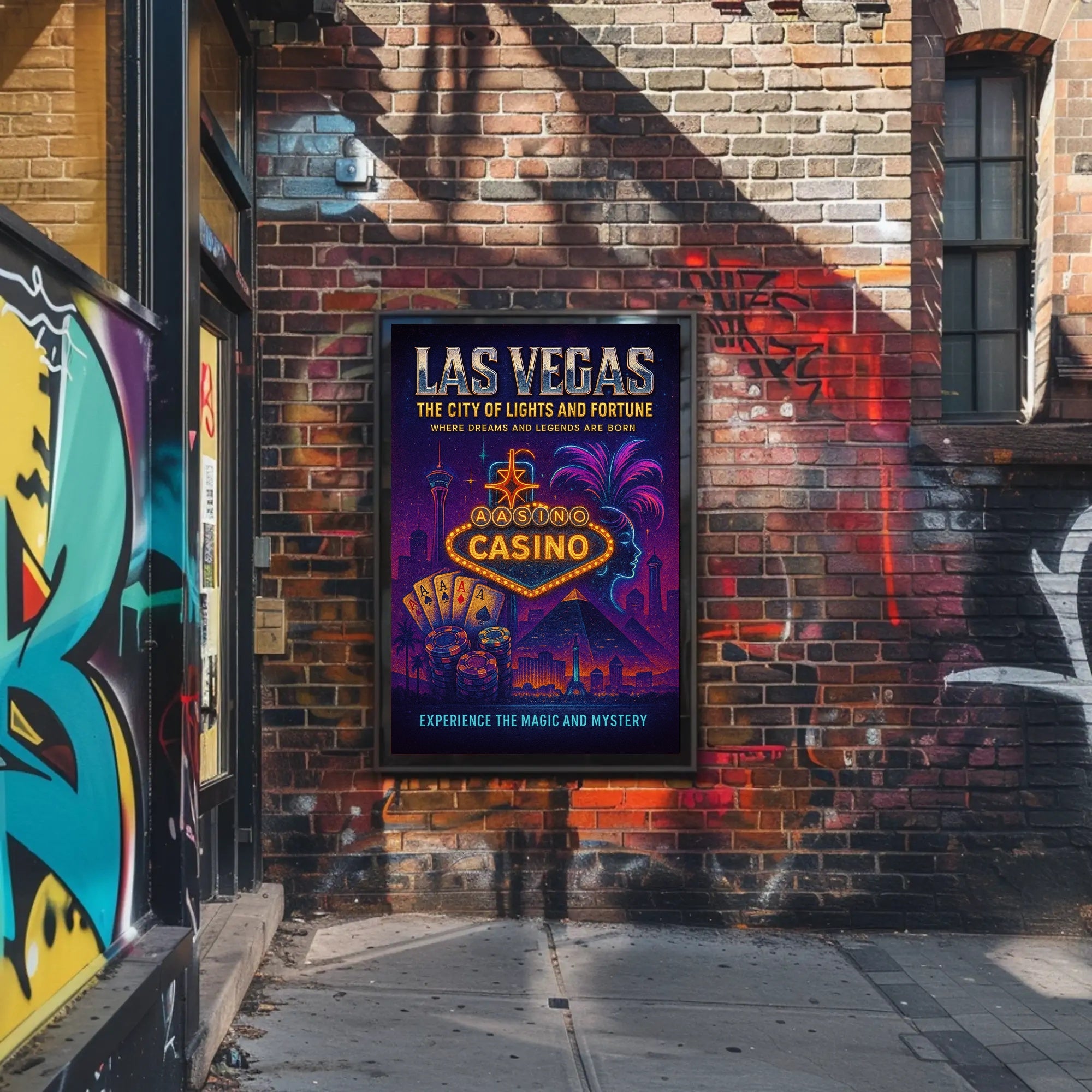 Las Vegas - The City of Lights and Fortune Poster PosterGoat