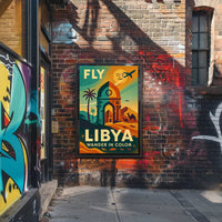Wander in Color Libya Travel Adventure Poster PosterGoat