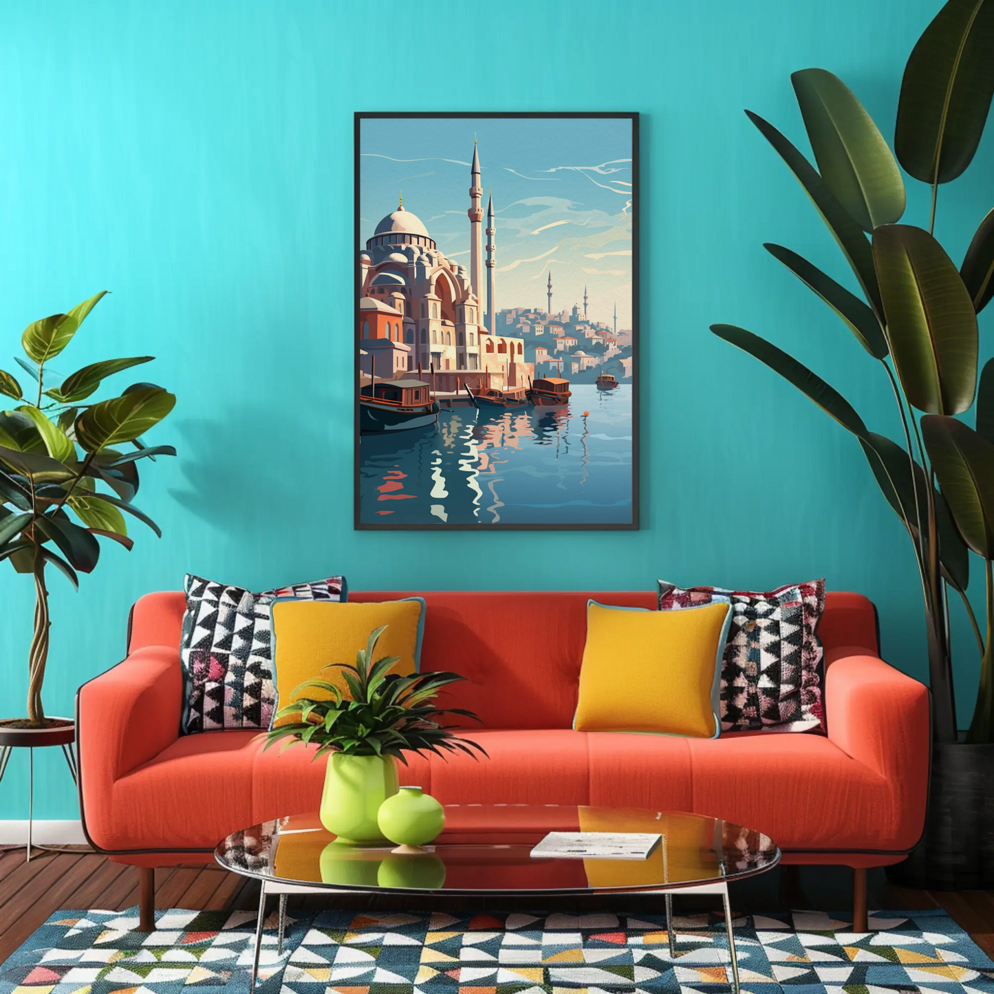 Istanbul Vintage Travel Poster