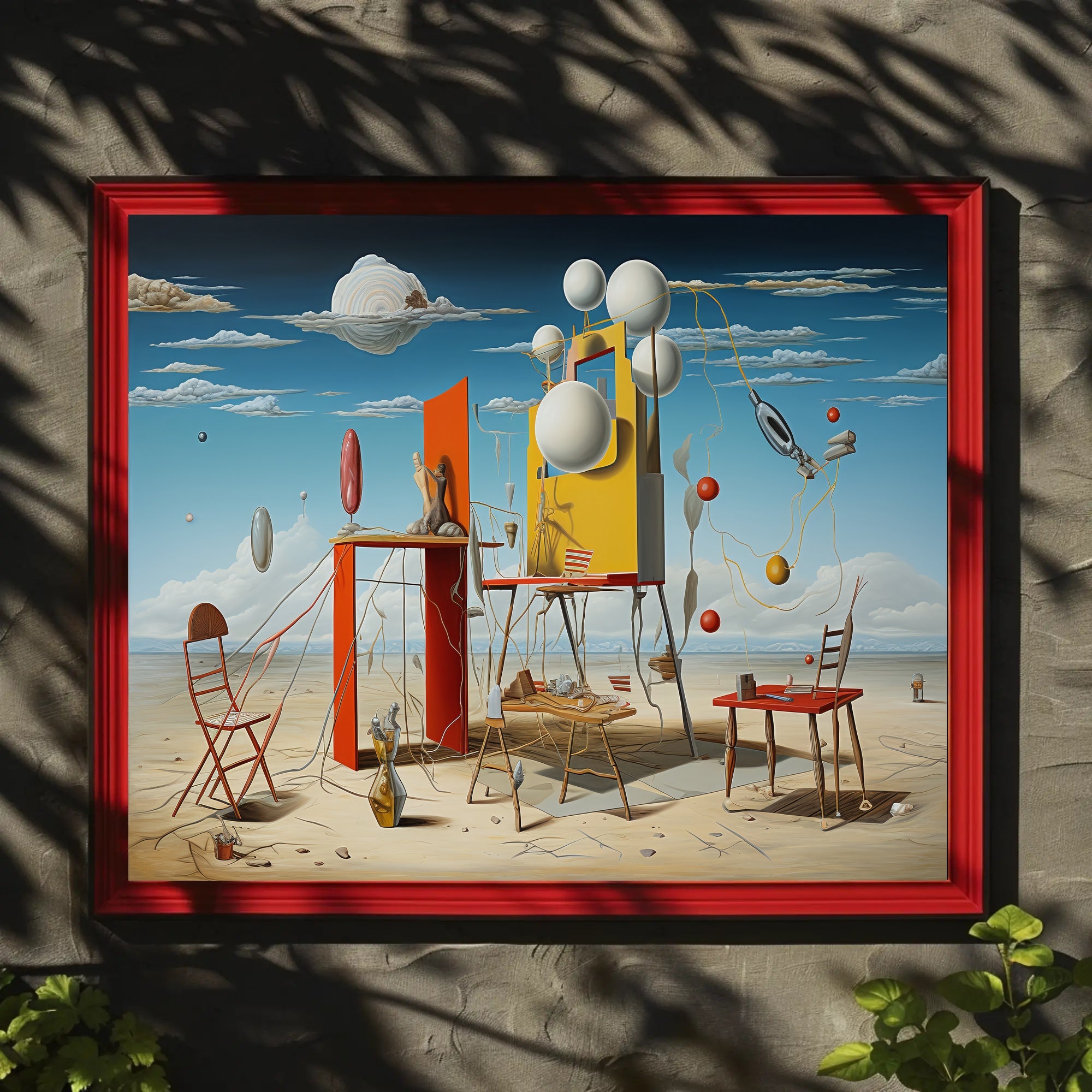 Surreal Desert Dreamscape Artistic Poster