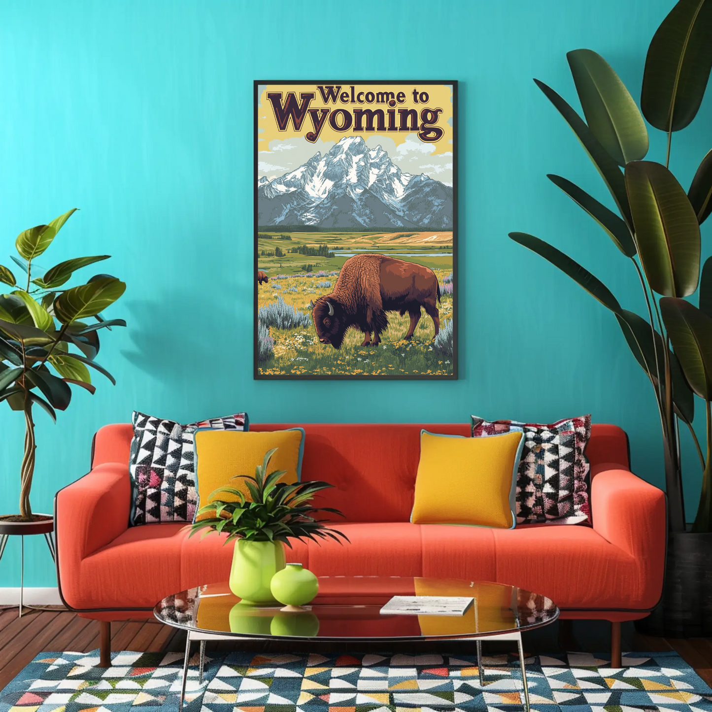 Welcome to Wyoming Vintage Poster