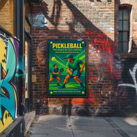 Pickleball The Game in Full Swing Poster