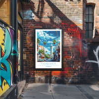 Casablanca Cityscape Poster