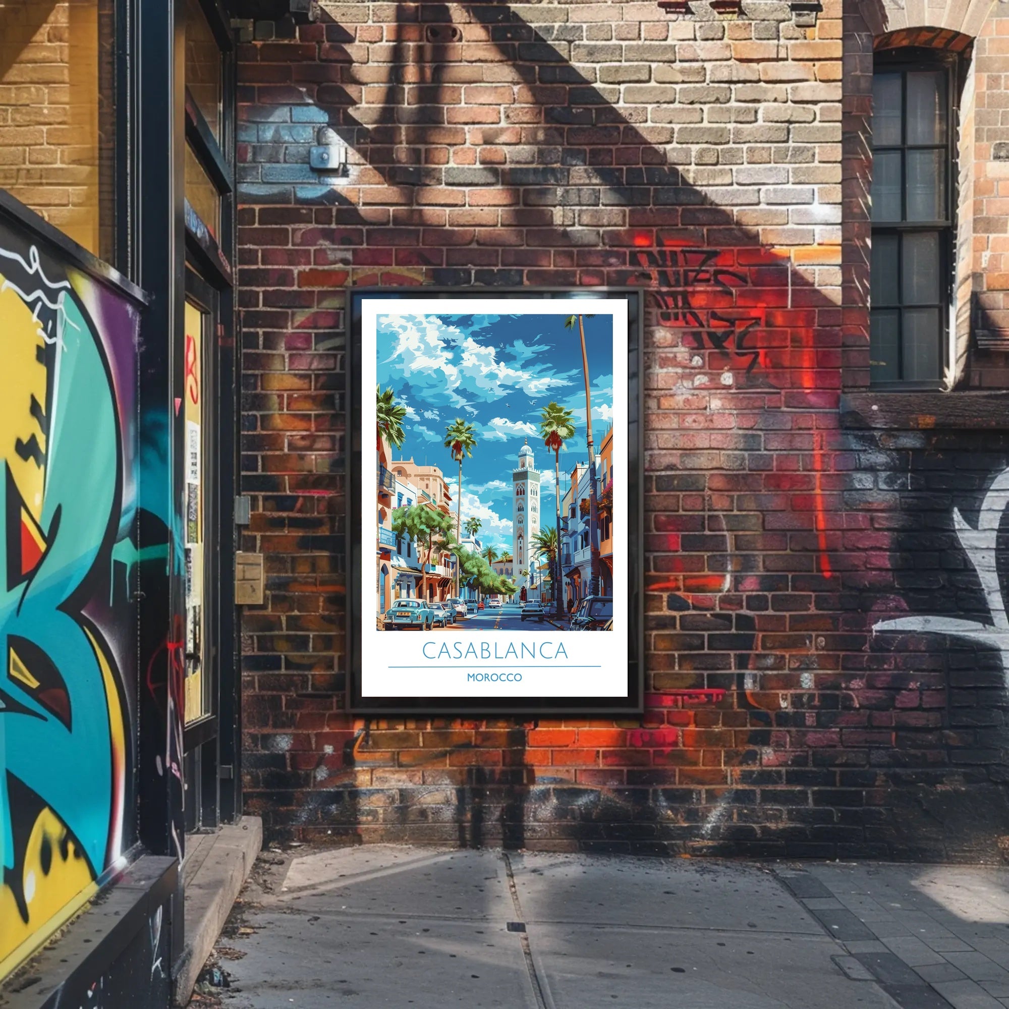 Casablanca Cityscape Poster