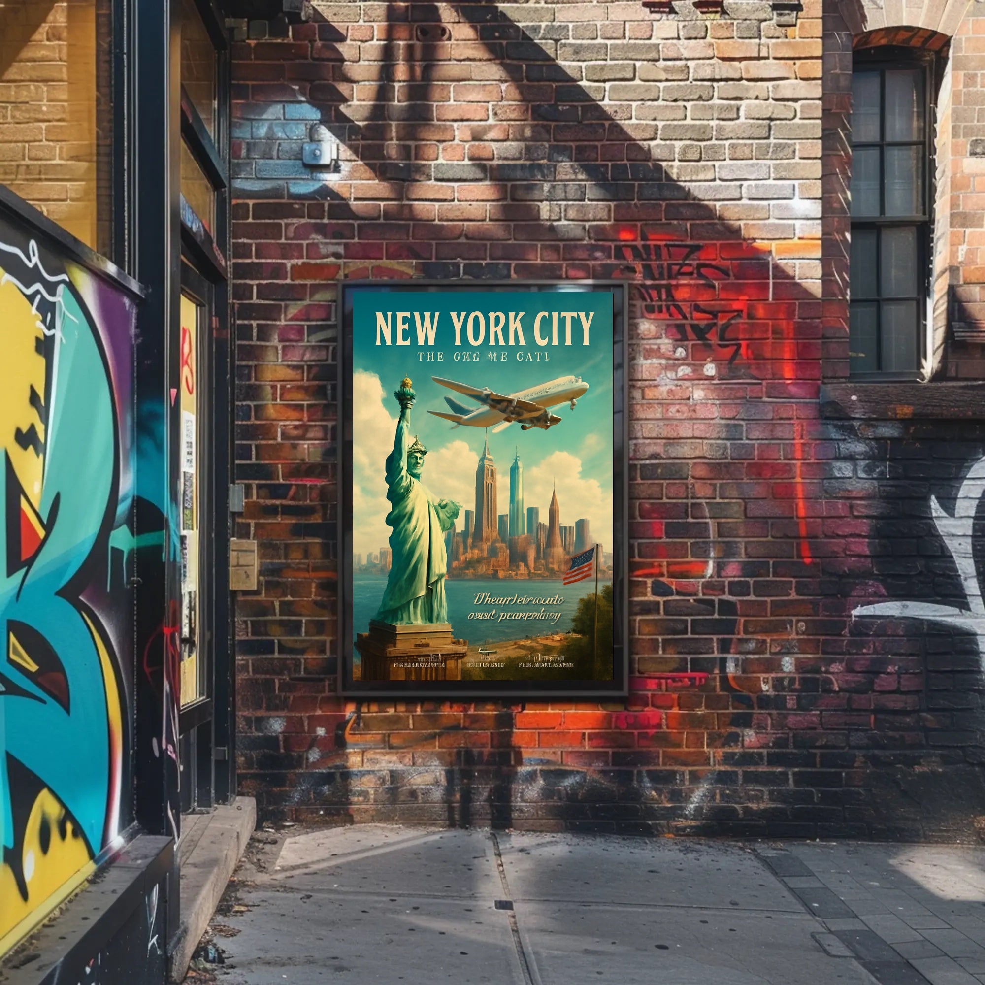 Vintage New York City Travel Poster PosterGoat