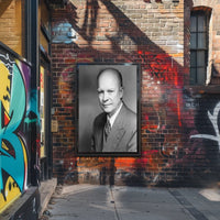 Formal Black and White Portrait – Dwight D. Eisenhower Poster