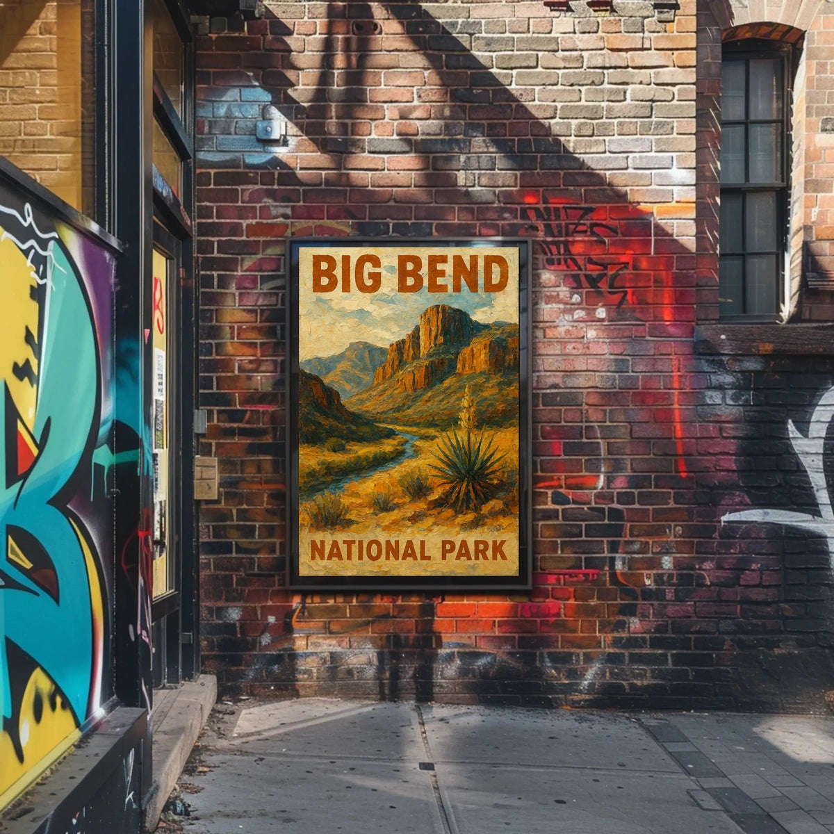 Big Bend National Park Desert Vintage Wanderlust Poster