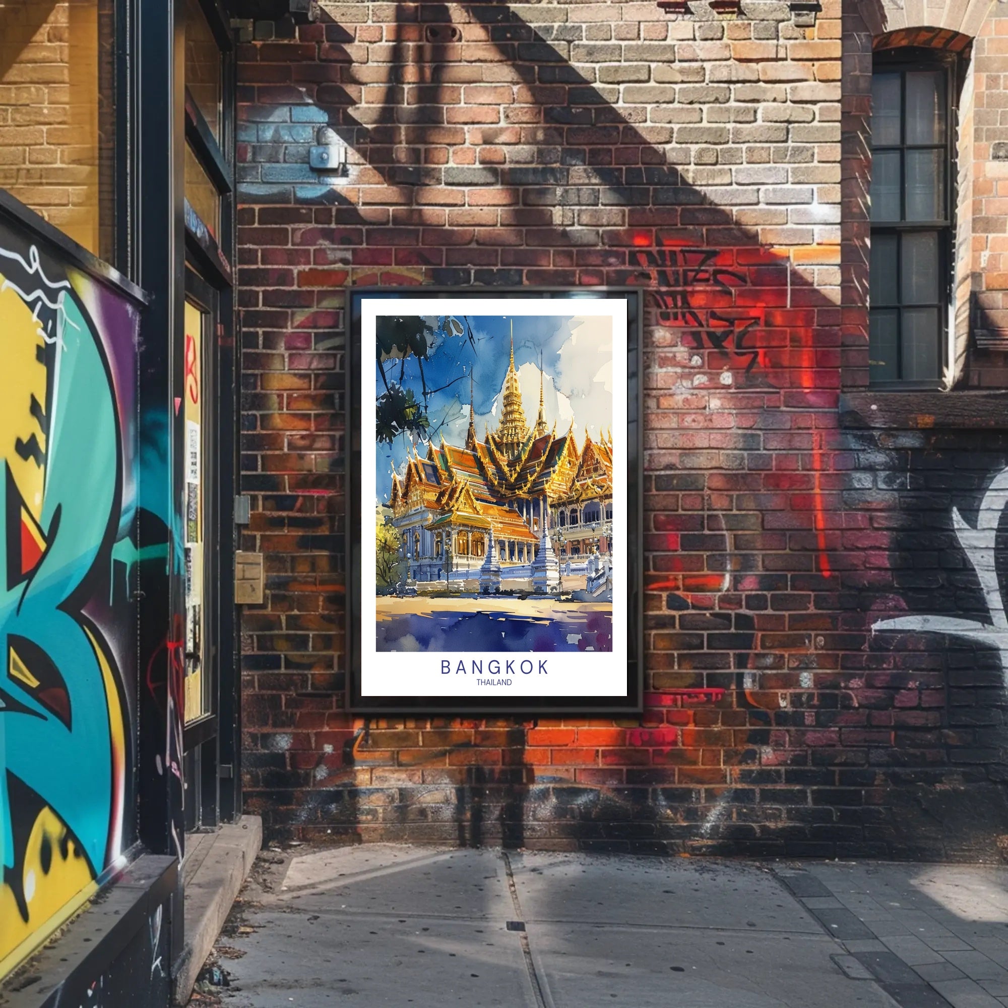 Bangkok's Architectural Splendor Poster PosterGoat