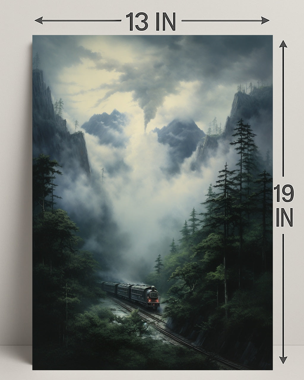 Journey Through The Misty Mountains Poster PosterGoat