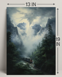 Journey Through The Misty Mountains Poster PosterGoat