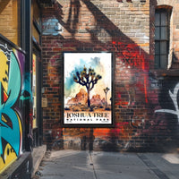 Joshua Tree Watercolor Wall Art Poster