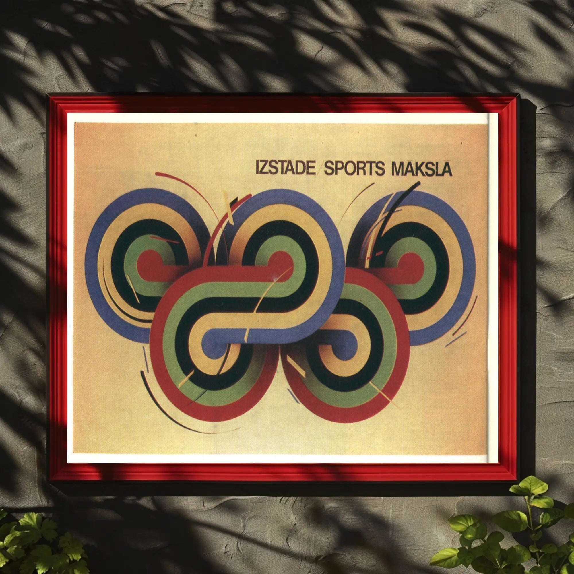 Izstade Sports Maksla Poster