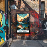 Kenai Fjords Scenic Art Print National Park Poster