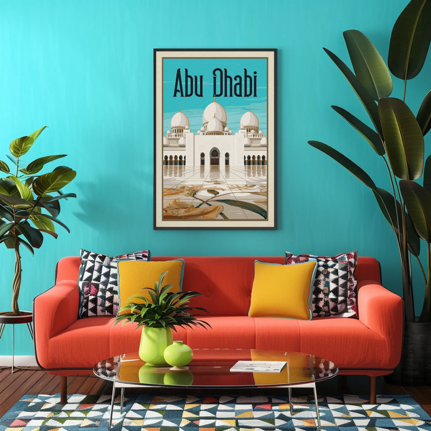 Abu Dhabi Vintage Poster
