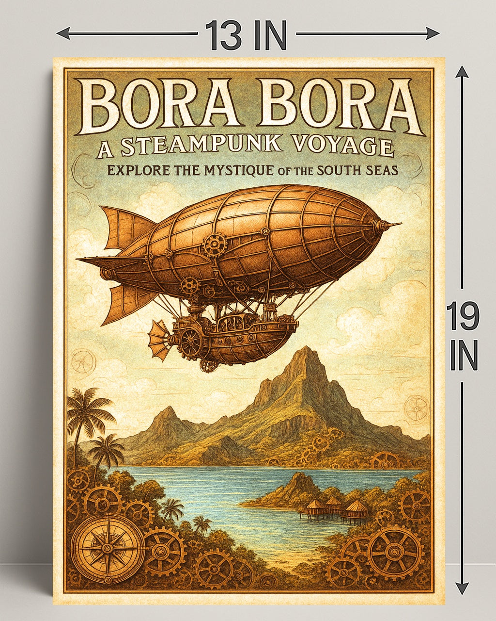 Bora Bora  A Steampunk Voyage Poster PosterGoat